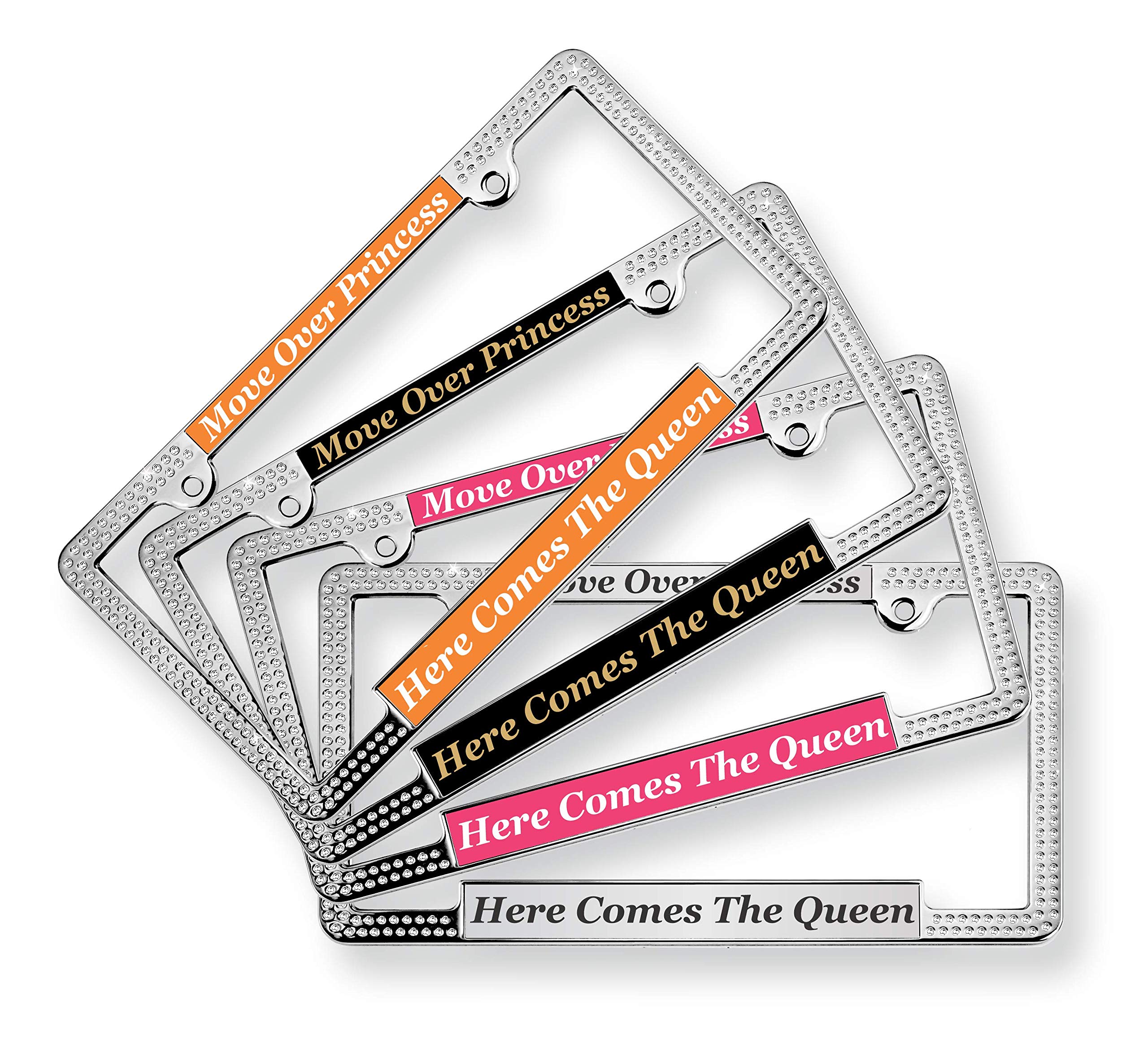 Custom Laser Engraved Crystal License Plate Frame - Personalized Car Bling for Gifts & Customization
