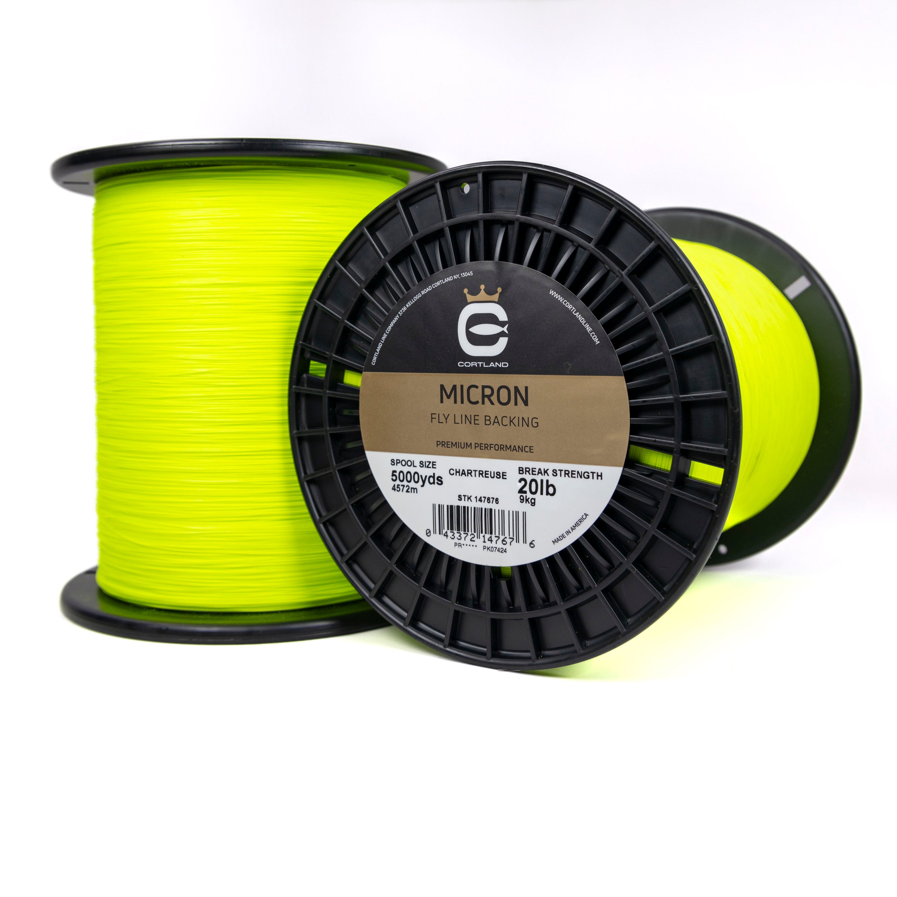 Premium Micron Fly Line Backing - High-Visibility Chartreuse for Fly Fishing - Ideal for Saltwater & Freshwater Angling