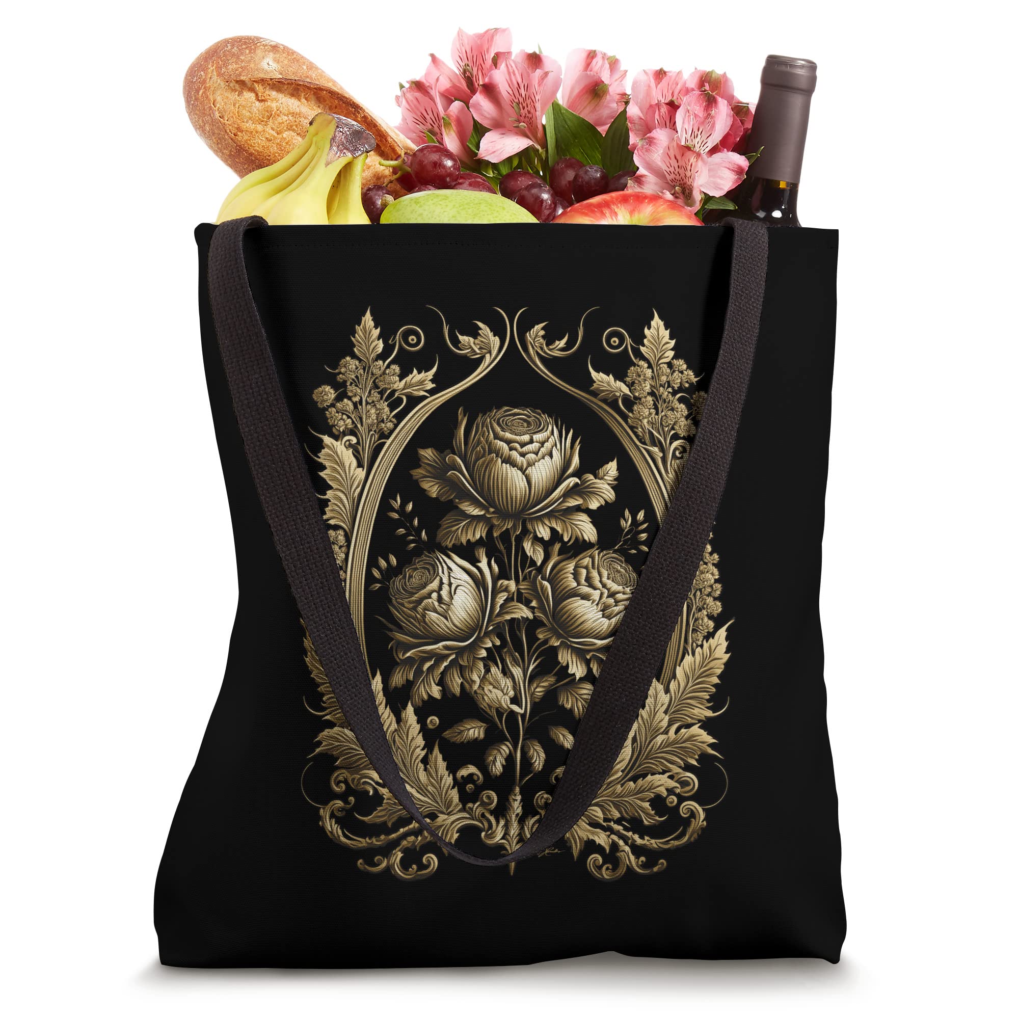 JCombs Floral Tote Bag for Women - Stylish Canvas Shoulder Bag with Pockets - Perfect for Shopping, Beach, Work & Travel