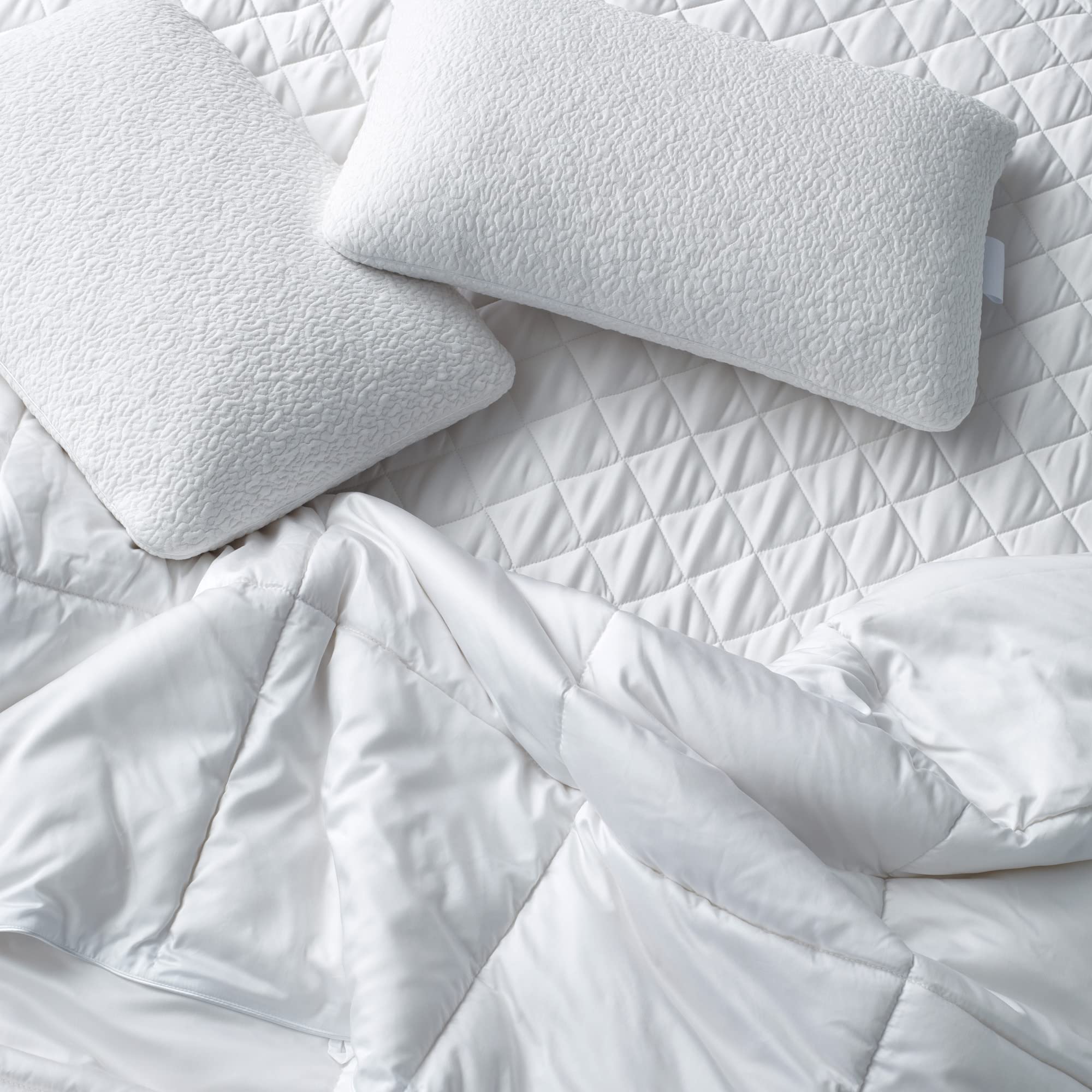 SIJO Temperature Regulating Cooling Mattress Pad - Queen Size, Award-Winning by Sleep Foundation, Waterproof & Breathable Summer Bed Cover for Hot Sleepers | Perfect for Night Sweat Relief & Hot Climate Comfort