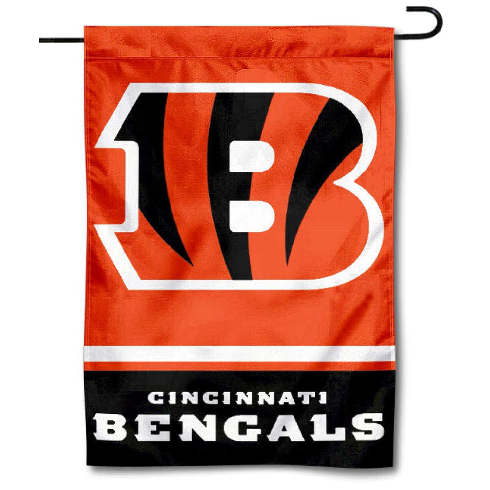 Cincinnati Bengals Double Sided Garden Flag - NFL Team Spirit Outdoor Decor for Yard, Porch & Game Day Celebrations