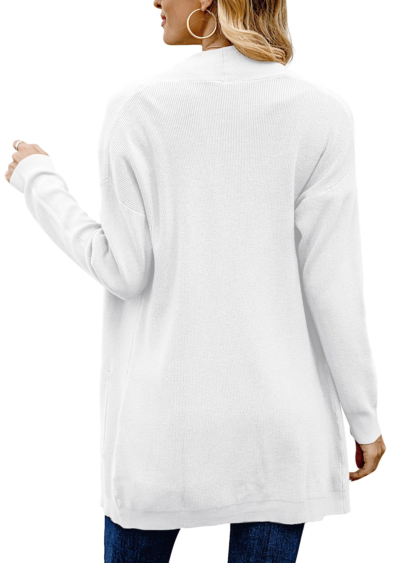 ANIXAY Women's Cardigan Sweaters 2024 - Long Sleeve Open Front Knit Coat with Pockets | Cozy Fall & Winter Layering, Office Wear, Casual Outfits