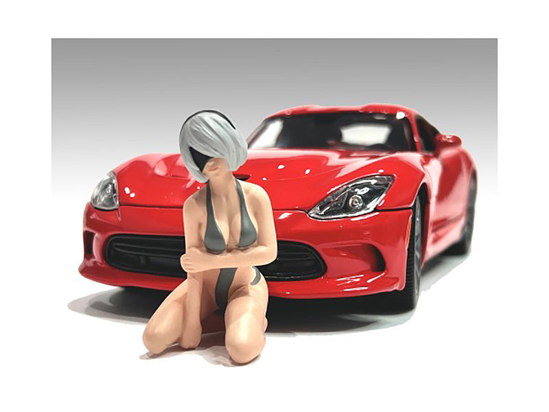 1/24 Scale Cosplay Girls Figure Set of 5 - Anime Character Model Collection by American Diorama - Perfect for Model Train Scenes, Diorama Displays & Anime Collectors