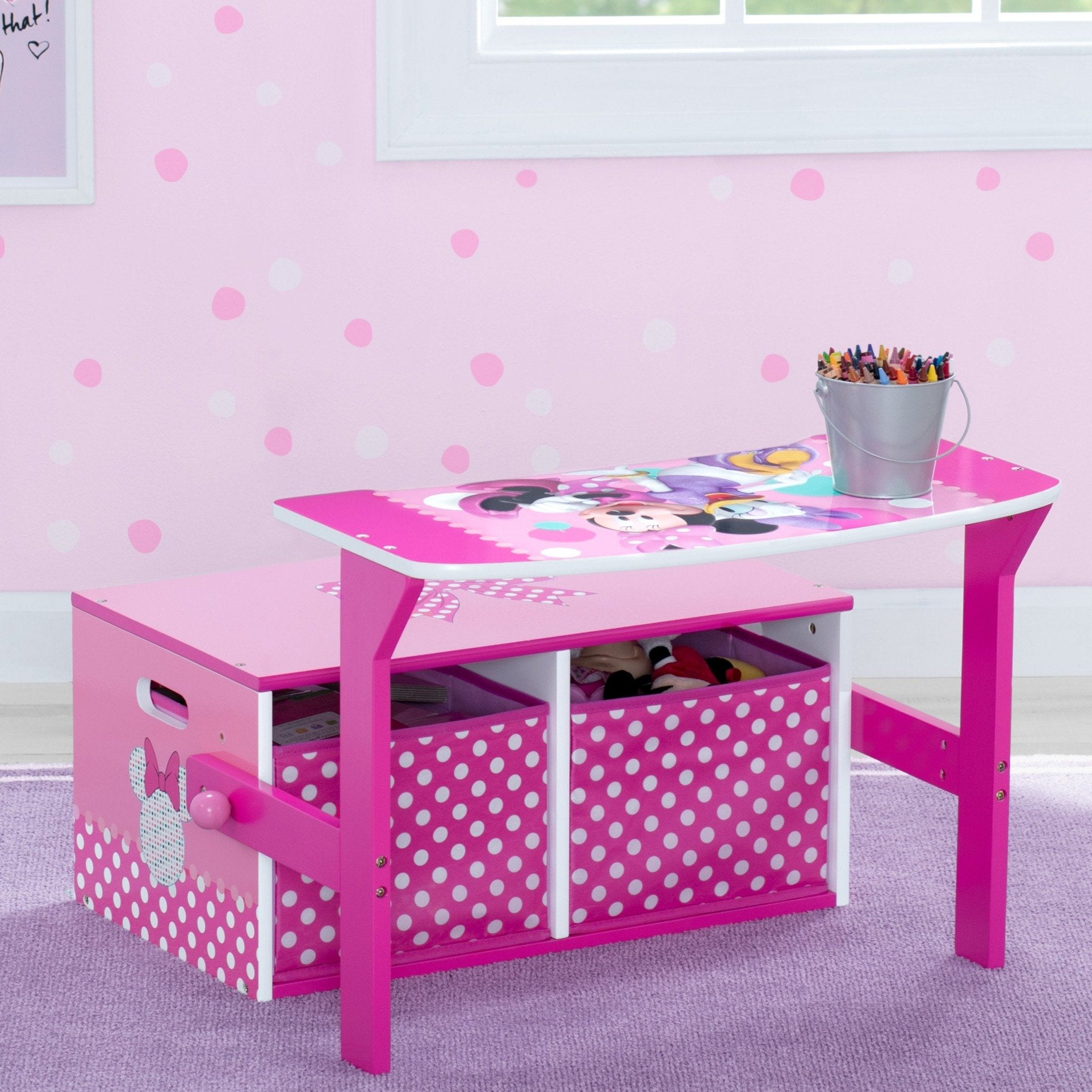 Minnie Mouse Activity Bench for Toddlers - Fun & Educational Toy for Kids - Perfect for Playtime, Learning & Pretend Play at Home or Preschool