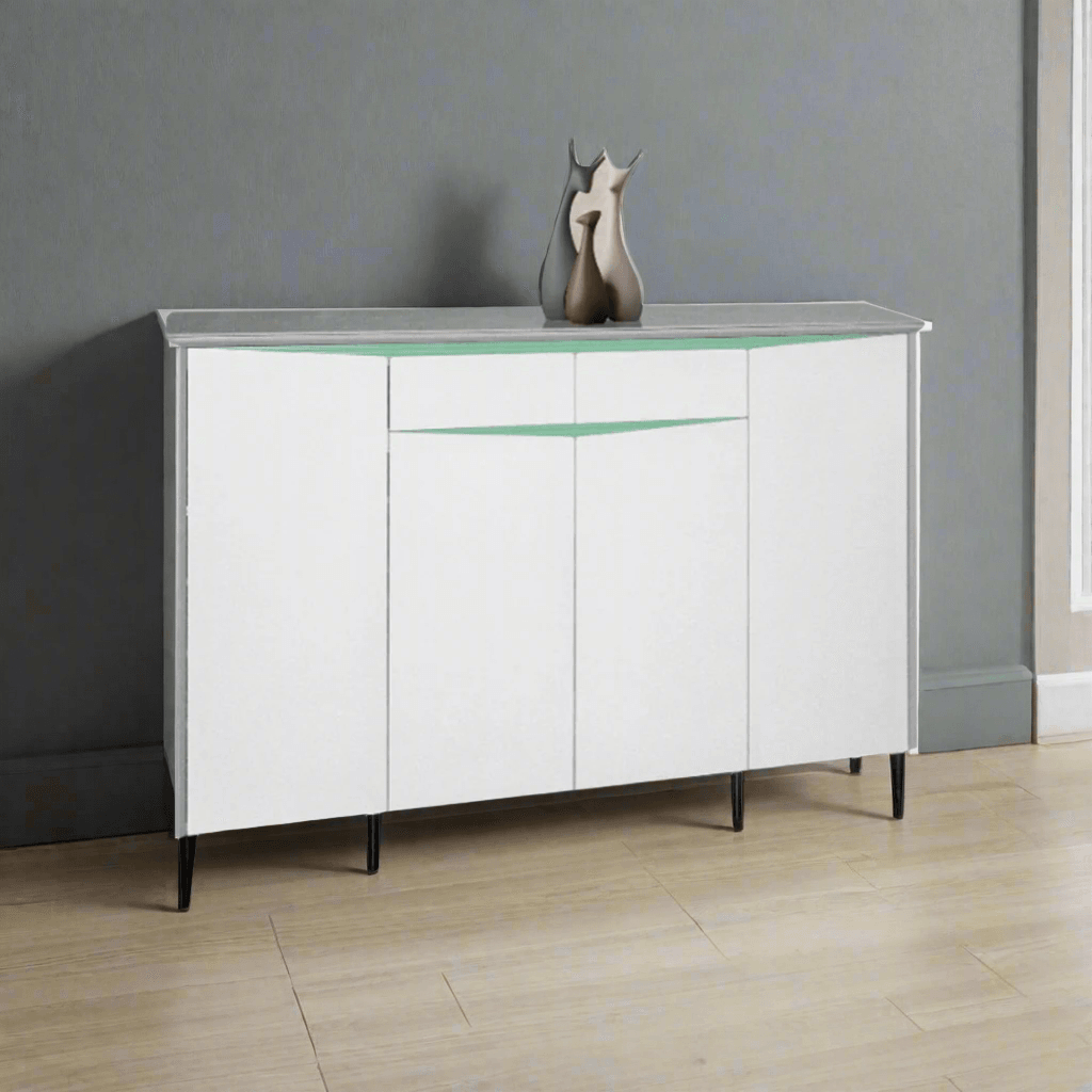 Fionnuala 4 Door Shoe Storage Cabinet - Organize Shoes, Boots & Accessories - Perfect for Entryway, Closet & Mudroom Organization