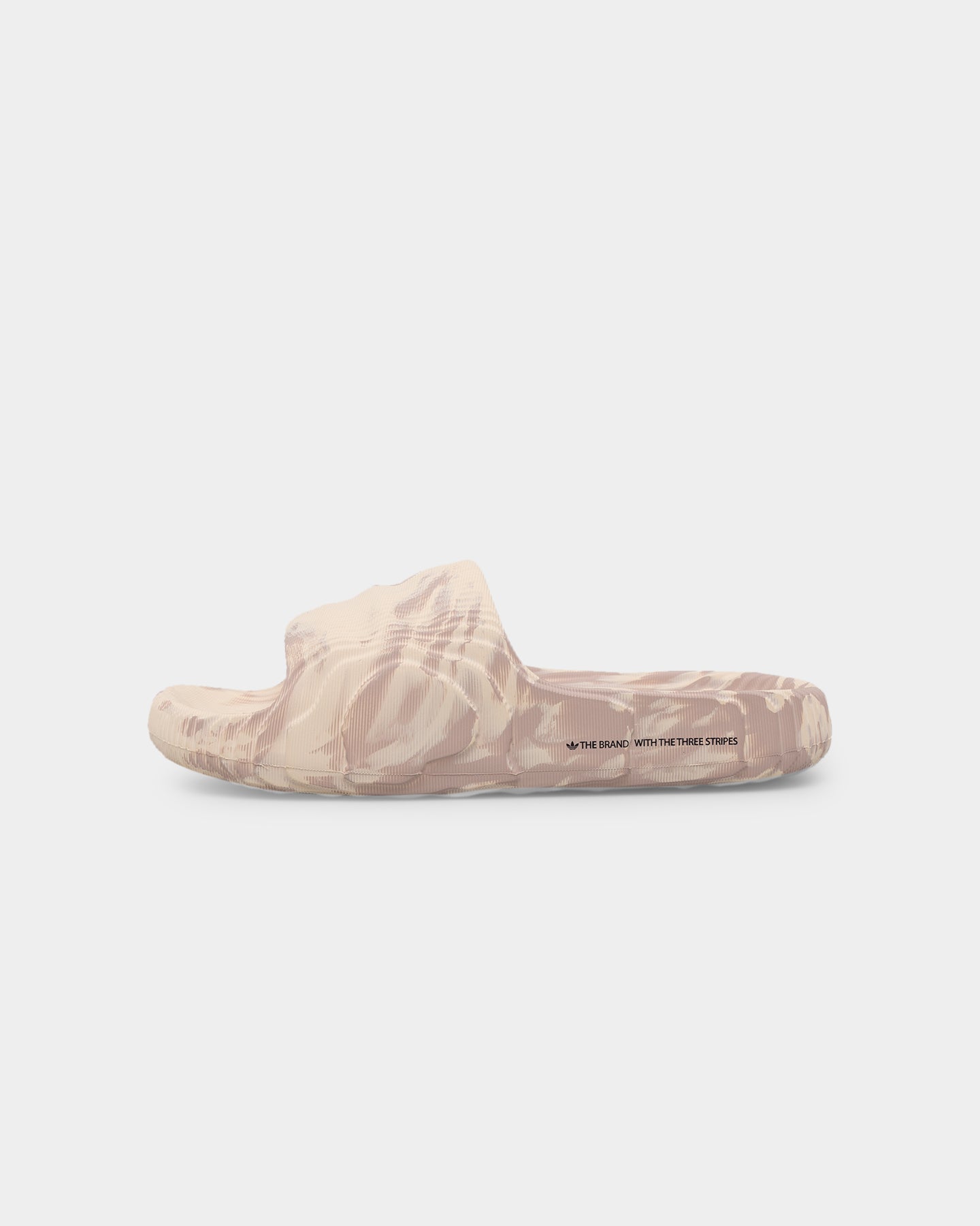 Adidas Adilette 22 Sandals for Men & Women - Comfortable Slide Sandals in Strata/Wonder Taupe/Core Black - Perfect for Pool, Beach, Gym & Casual Wear
