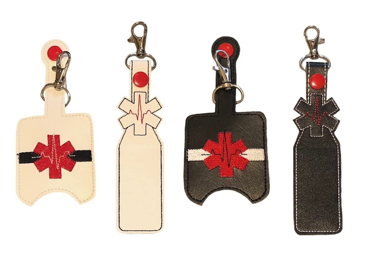 Portable EMS Sanitizer Holder - Hand Sanitizer & Lip Balm Organizer for Purse, Car, and Travel | Compact Hygiene Accessory for On-the-Go Protection