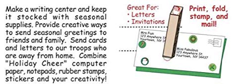 Holiday Incentive Stamp Set - 10pcs DIY Craft Stamps for Kids, Teachers & Students - Wooden/Rubber Peg Stamps for Classroom, Homework Grading & Art Projects - Perfect for Christmas, Halloween & Seasonal Crafts