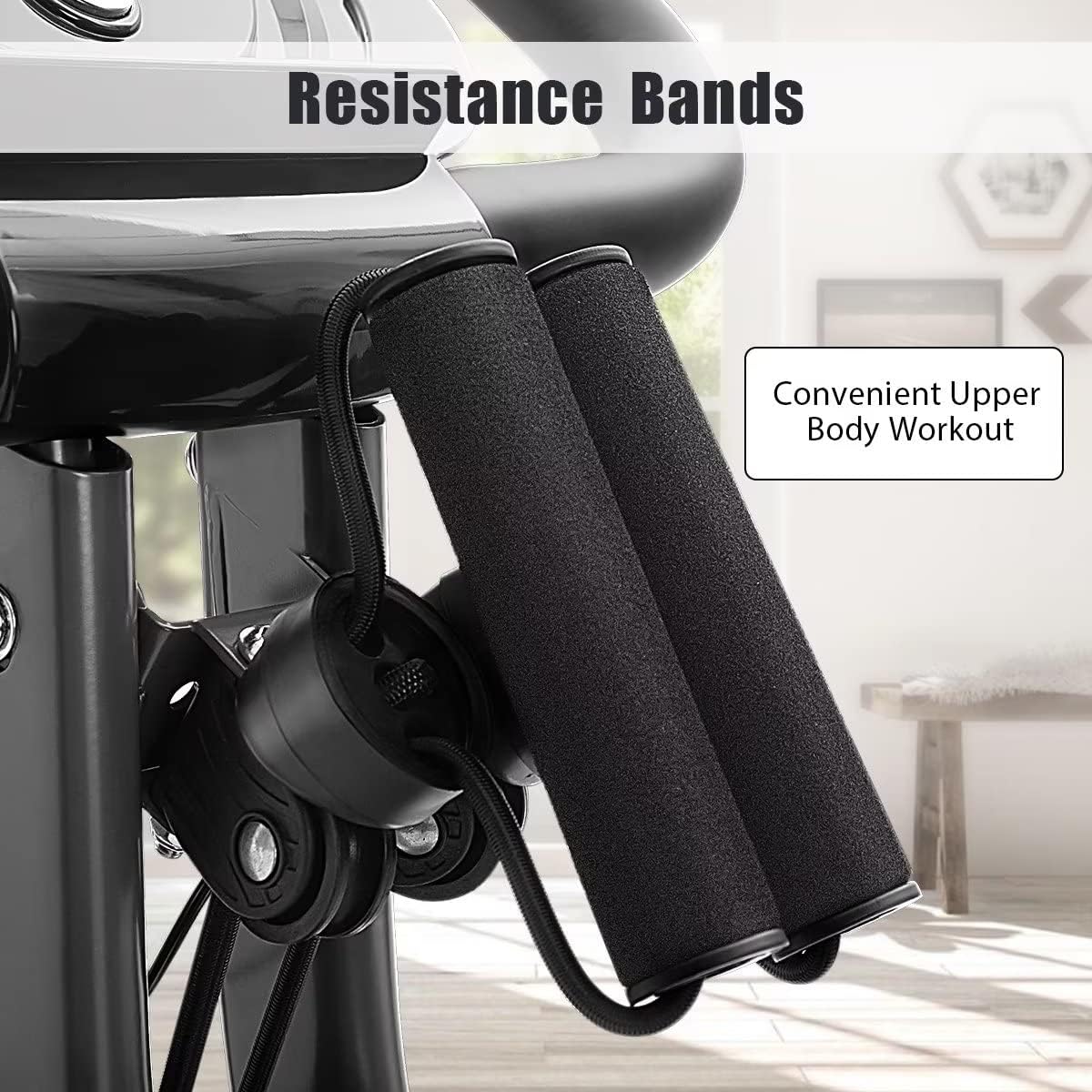 Merax 2-in-1 Foldable Exercise Bike - 16-Level Magnetic Resistance Recumbent & Upright Indoor Cycling Bike for Home Workouts | Perfect for Cardio Training, Weight Loss & Small Space Fitness
