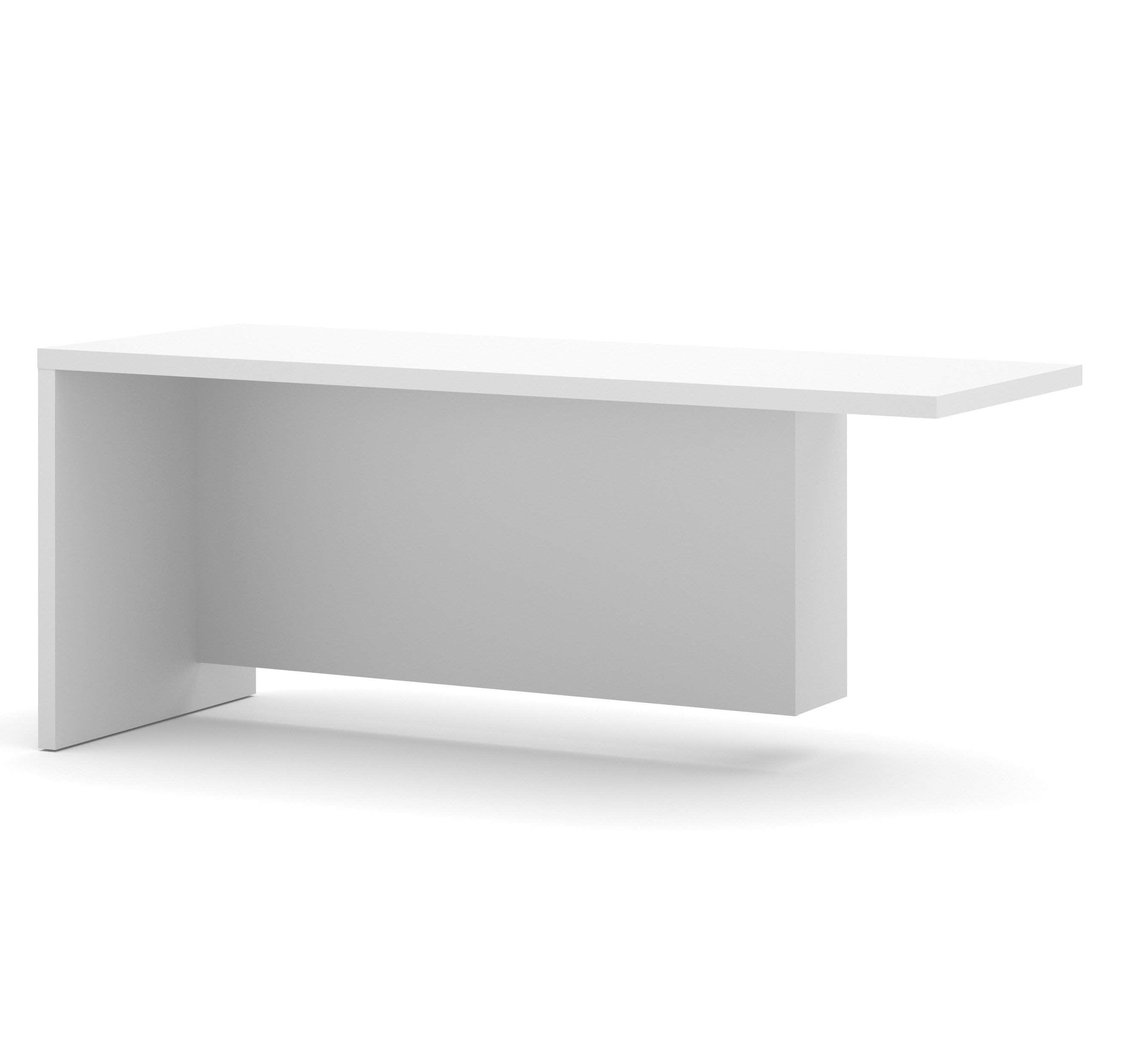 Pro Linea Contemporary Return Table - Modern L-Shaped Desk for Home Office, 2 Color Options | Perfect for Small Spaces & Corner Workstations