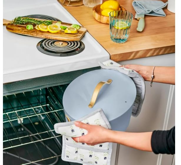 Drew Barrymore 10-in-1 6qt Electric Multi-Cooker with 7 Preset Functions - Touch Screen Display, Oven-Safe Pot & Stainless Steel Handles - Perfect for Pressure Cooking, Slow Cooking, Sautéing & Meal Prep in Modern Kitchens