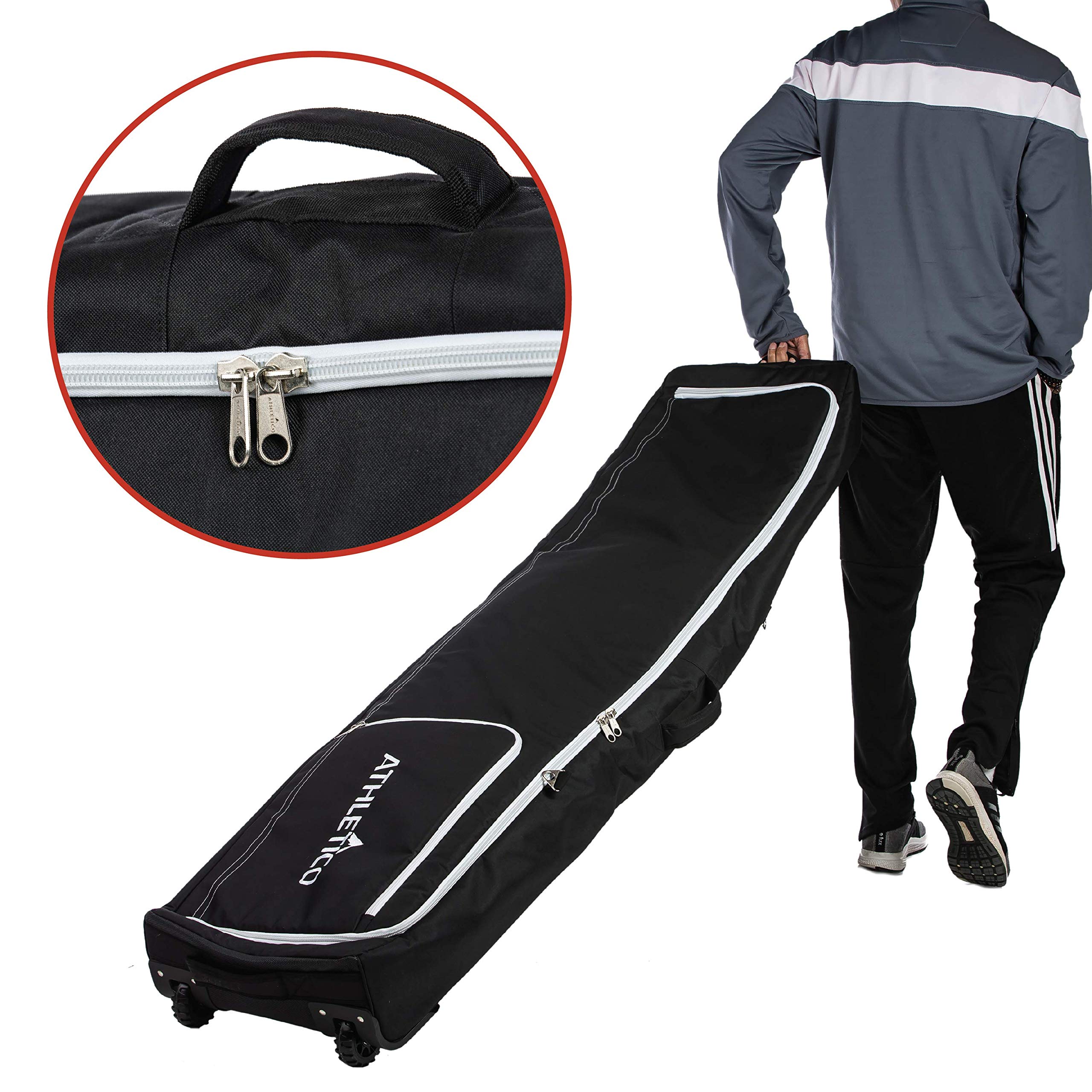 Athletico Conquest Padded Snowboard Bag with Wheels - Waterproof Travel Case for Single Snowboard & Boots Storage | Perfect for Air Travel, Mountain Trips & Winter Sports Gear Protection