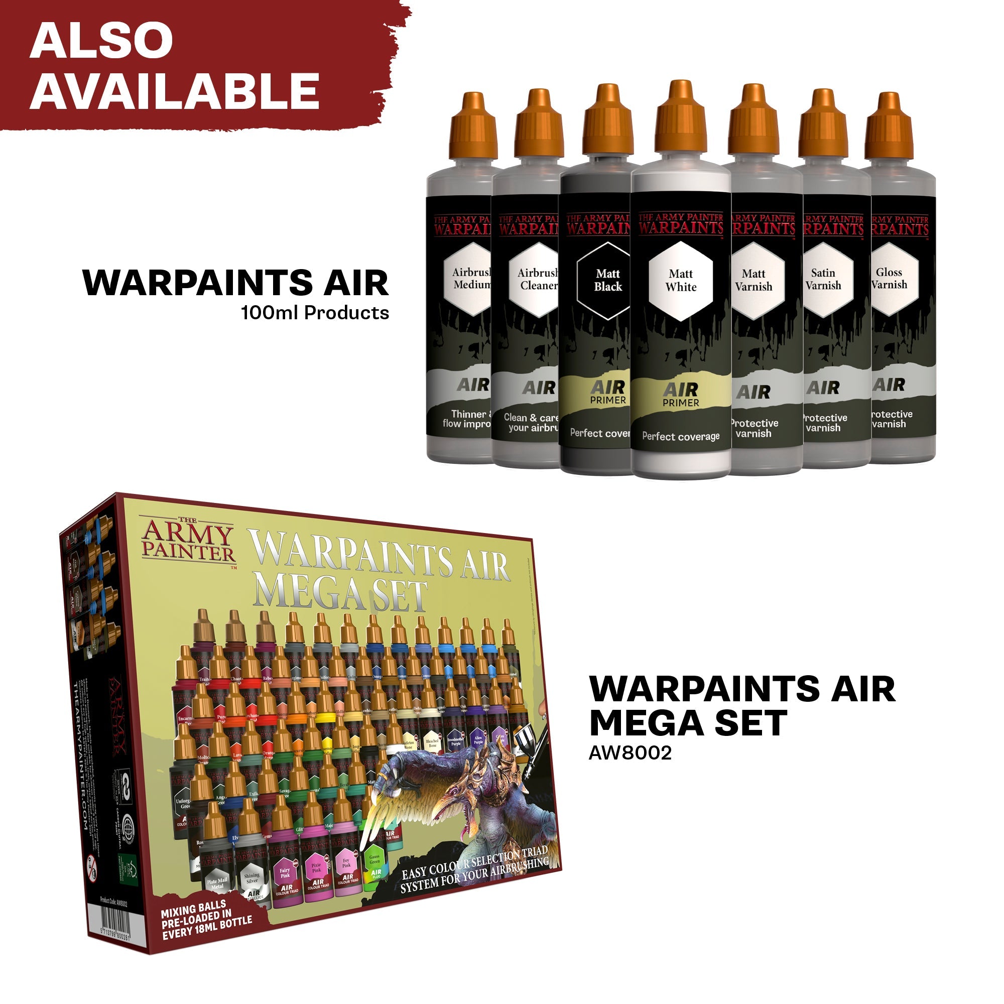 Warpaints Air Most Wanted Set Combo - Professional Makeup Kit for Cosplay, Halloween & Special Effects - Perfect for Artists, Costume Parties & Theatrical Performances