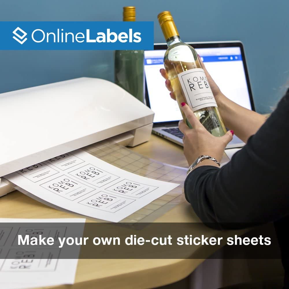 Premium White Matte Sticker Paper - 25 Sheets, 8.5
