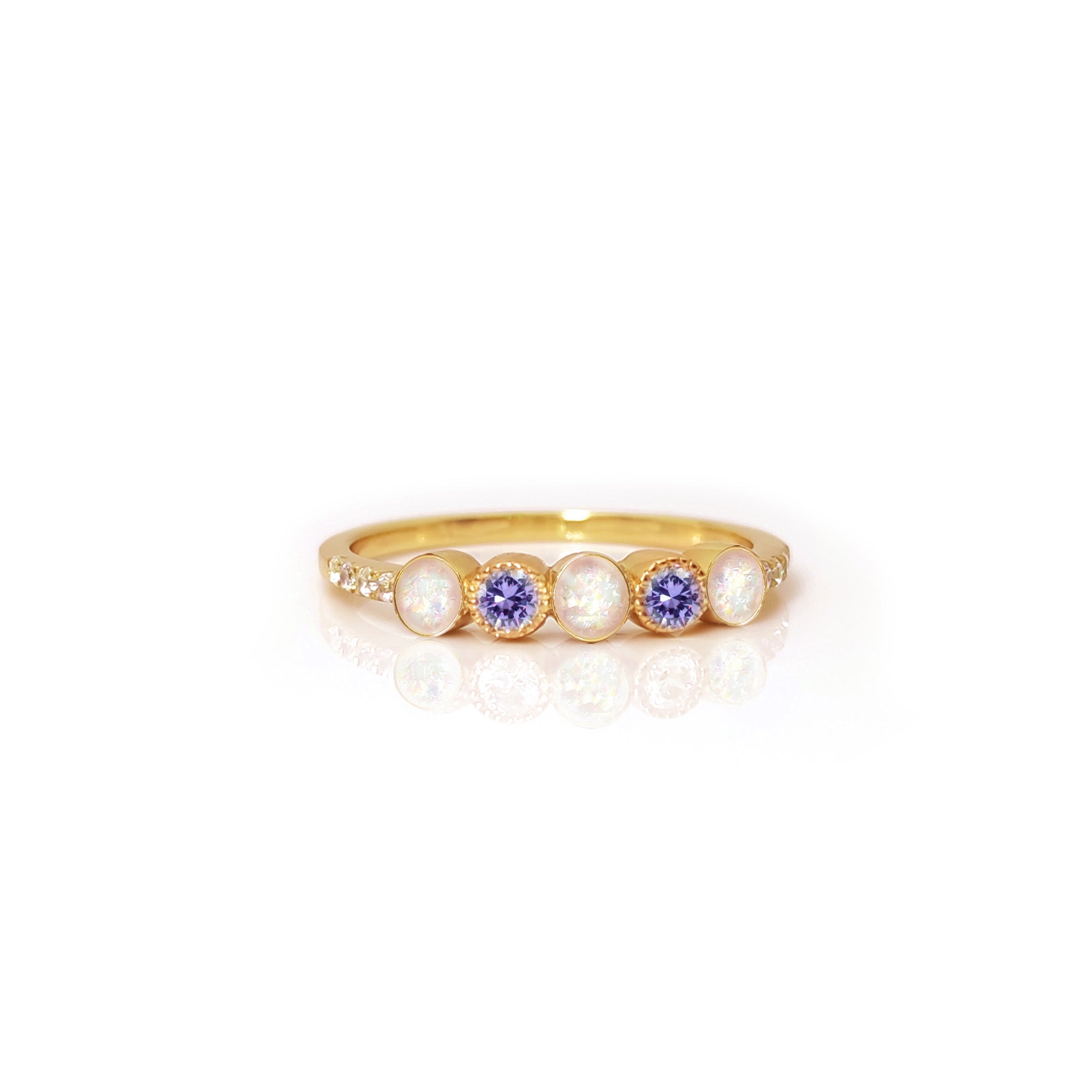 Personalized Birthstone Ashes Ring - Memorial Jewelry for Loved Ones | Cremation Keepsake for Women & Men - Perfect for Remembrance, Anniversaries & Healing