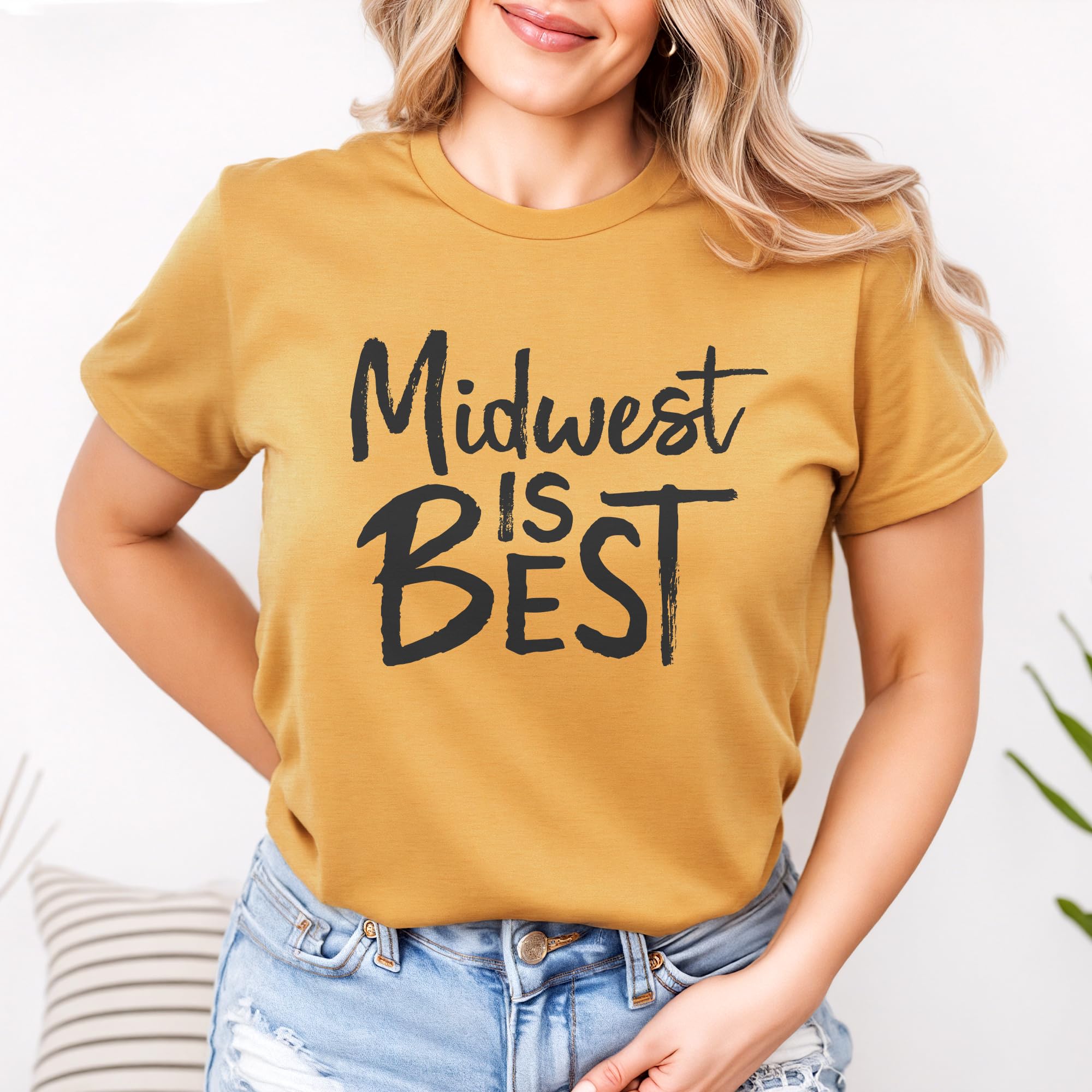 Midwest Pride T-Shirt - Softstyle Unisex Midwest Gift Tee - Best Midwest State Home Apparel for Men & Women - Perfect for Casual Wear, Gifting, and Showing Regional Pride