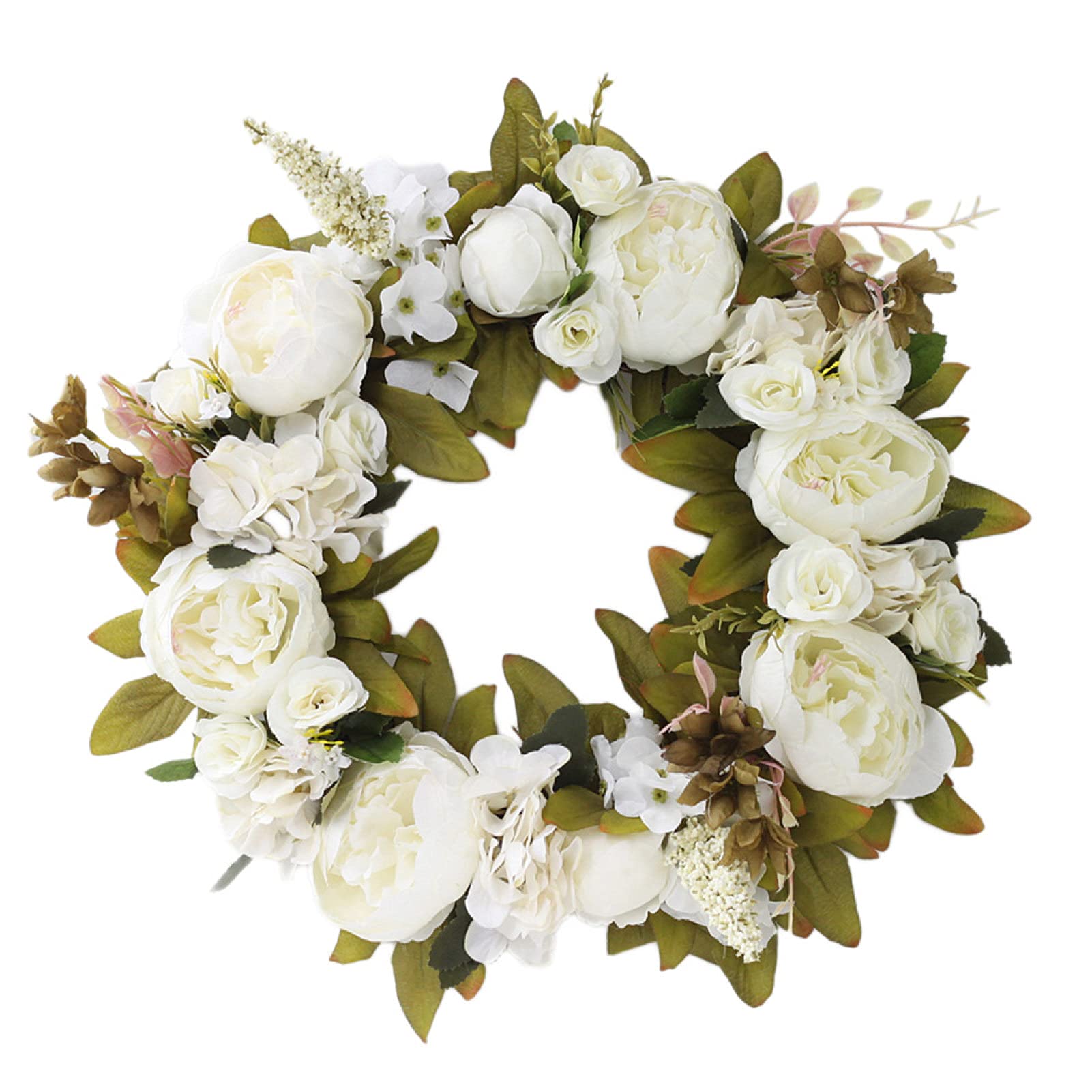 40cm Grey990 Christmas Flower Garland - Elegant Threshold & Door Hanging Decor for Wedding, Party & Home Decoration | Perfect for Holiday Doorways, Fireplace Mantels and Staircase Railings