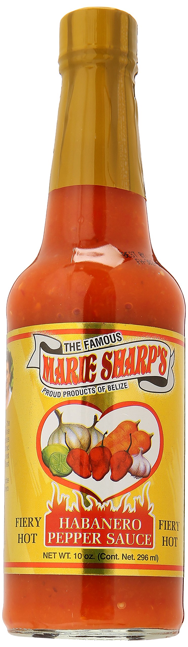 Marie Sharp's Fiery Hot Habanero Pepper Sauce - 5oz (148ml) | All-Natural Belizean Hot Sauce | Perfect for Tacos, Wings & Grilling | Spicy Condiment for Cooking & BBQ
