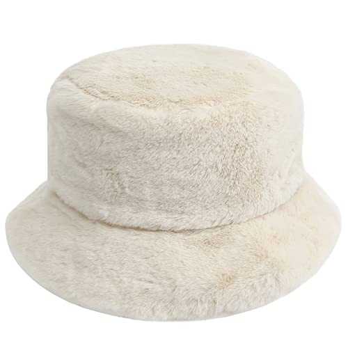 Stylish Furry Bucket Hat for Women & Men - Trendy Winter Fashion Accessory - Perfect for Outdoor Activities, Music Festivals & Streetwear