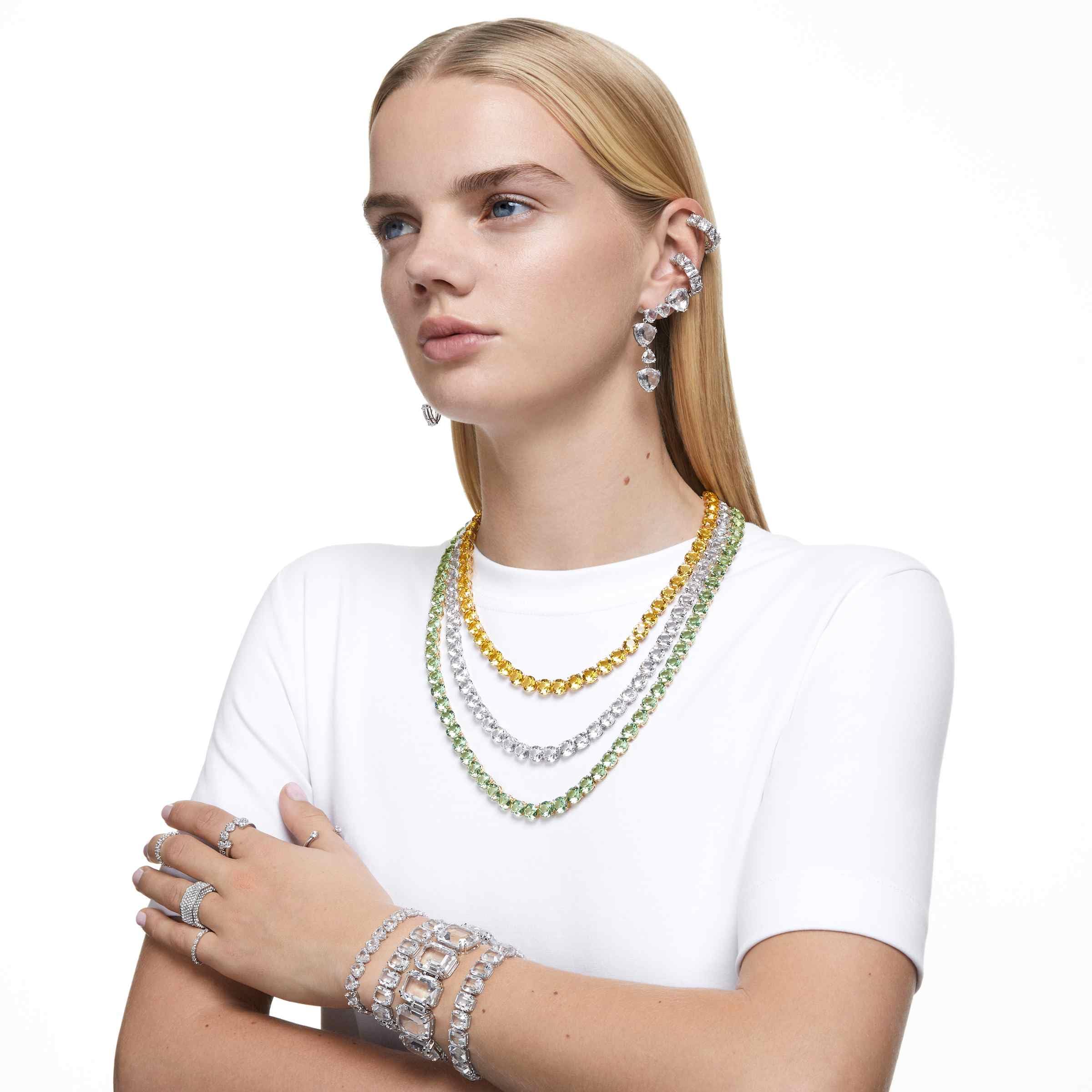 Swarovski Constella Crystal Ring - Elegant Pavé Set Clear Crystals Jewelry for Women | Perfect for Weddings, Anniversaries & Special Occasions