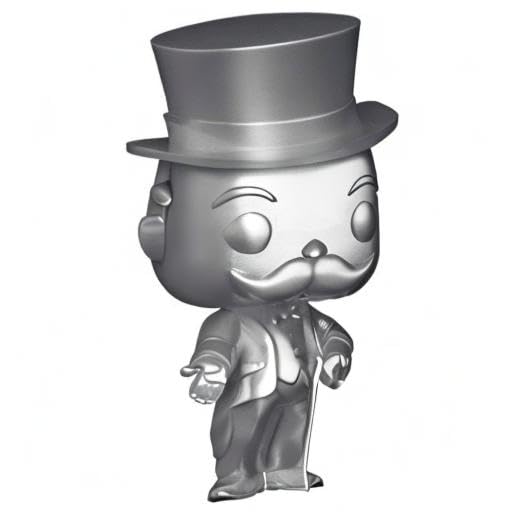**Funko POP! Mr. Monopoly Board Game Vinyl Figure (Funko Shop Exclusive) with PET Plastic Protector Case – Collectible Toy for Monopoly Fans & Game Night Decor**