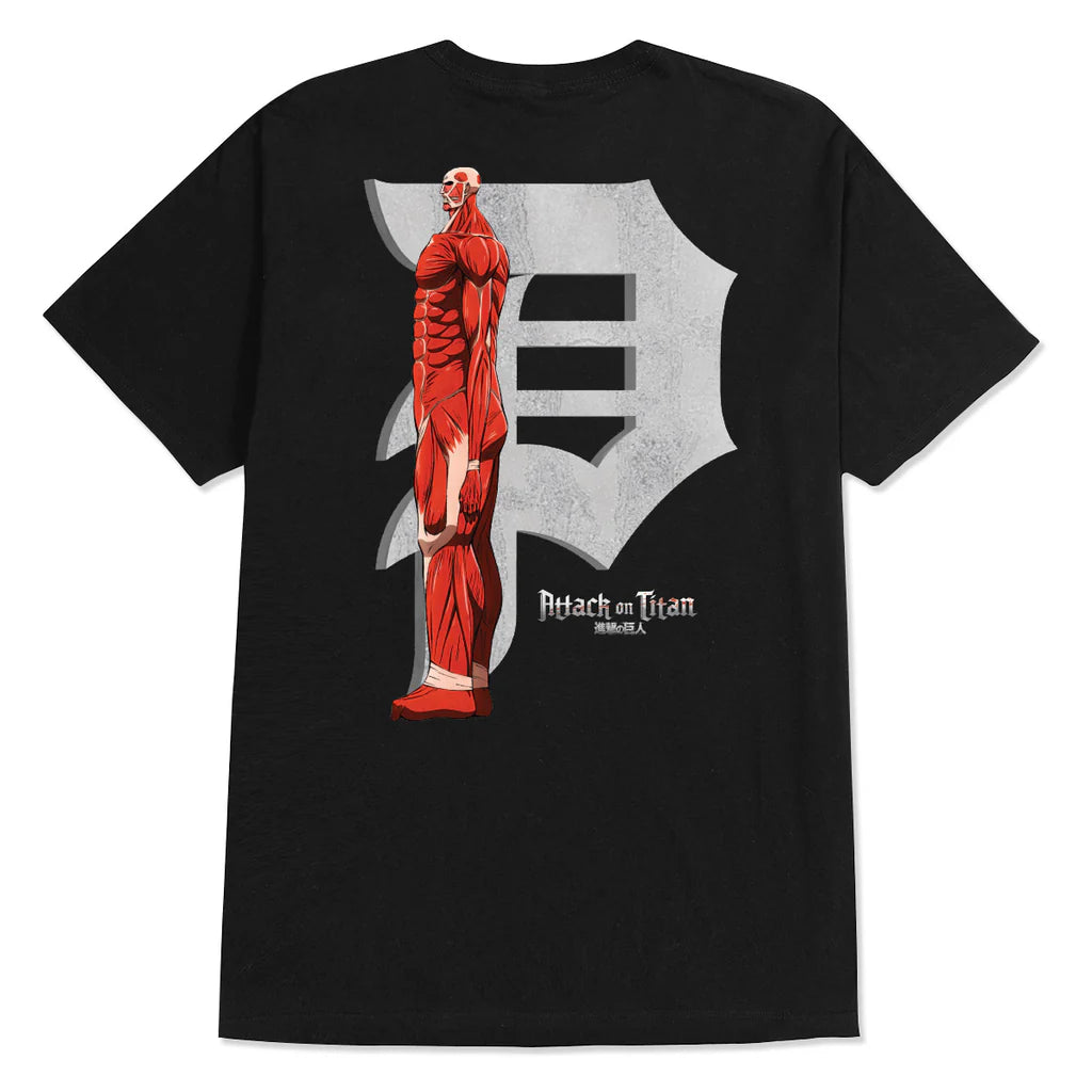 Primitive Tee Colossal Dirty P Black - Trendy Graphic T-Shirt for Men & Women | Perfect for Streetwear, Casual Outfits & Skateboarding