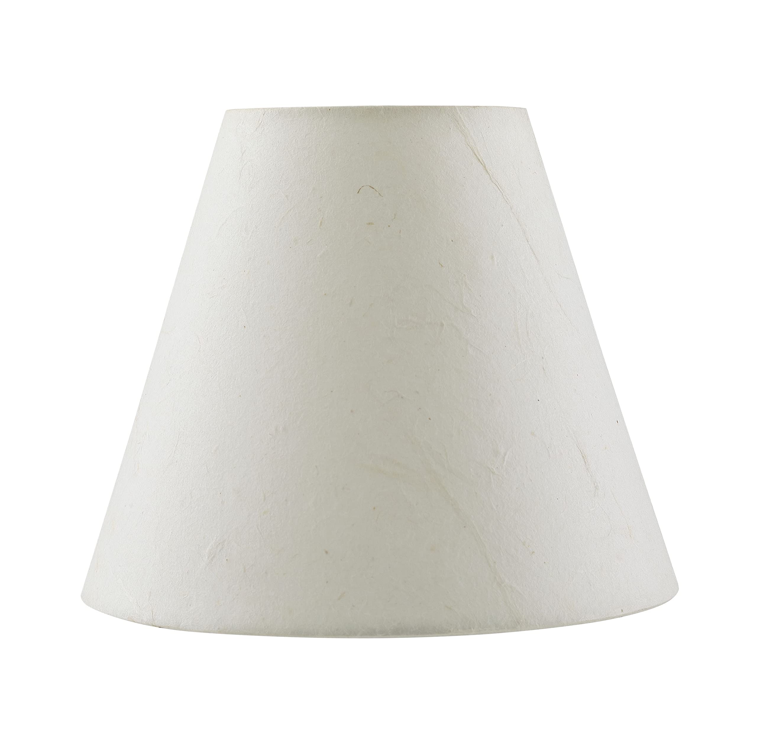 Aspen Creative 32128-2A Small Hardback Empire Chandelier Clip-On Lamp Shade Set (2 Pack) - White Transitional Design, 6