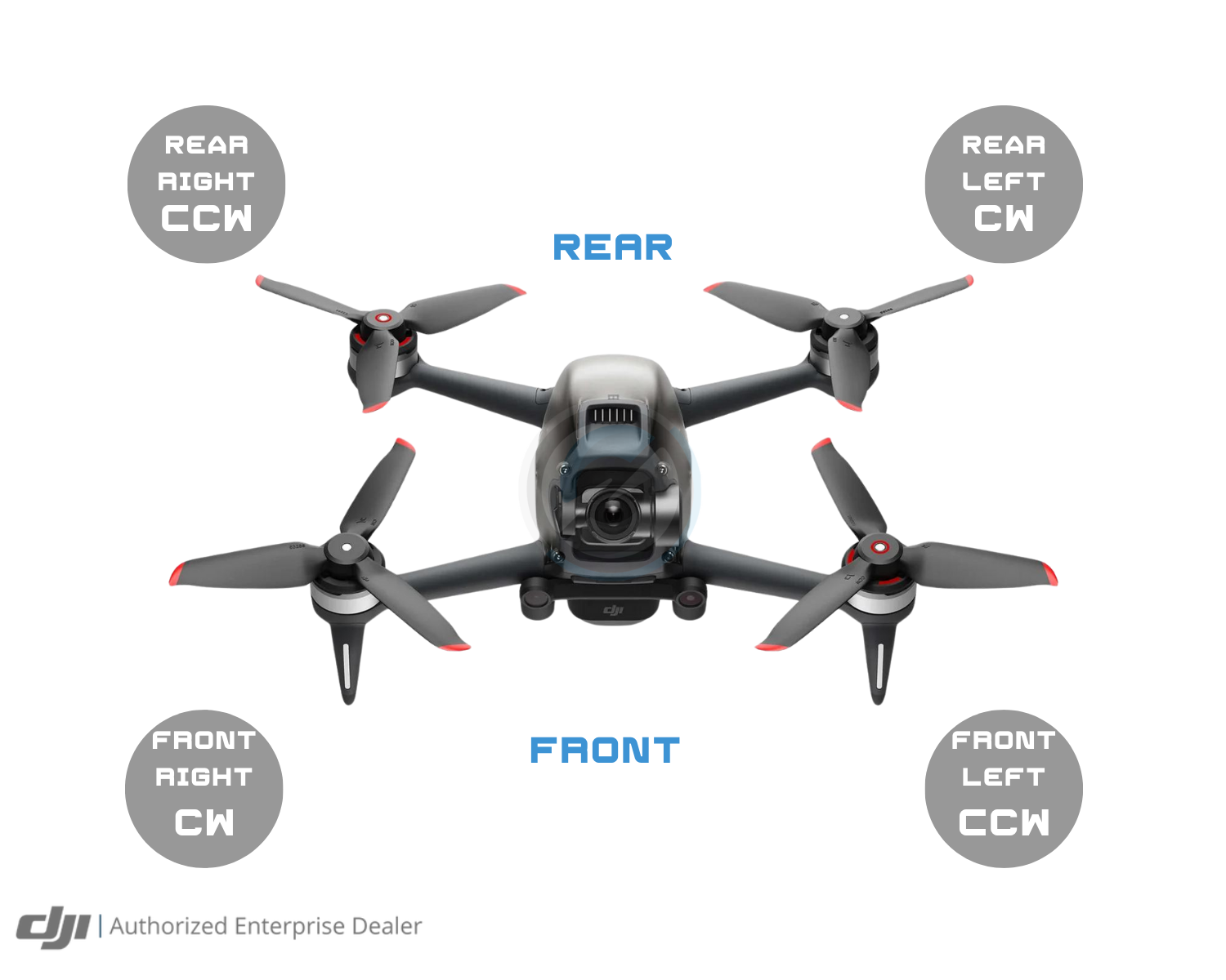 DJI FPV Drone CW Propeller Mounting Plate - Replacement Part for DJI FPV Drone Accessories - Perfect for Aerial Photography, Racing & FPV Flying