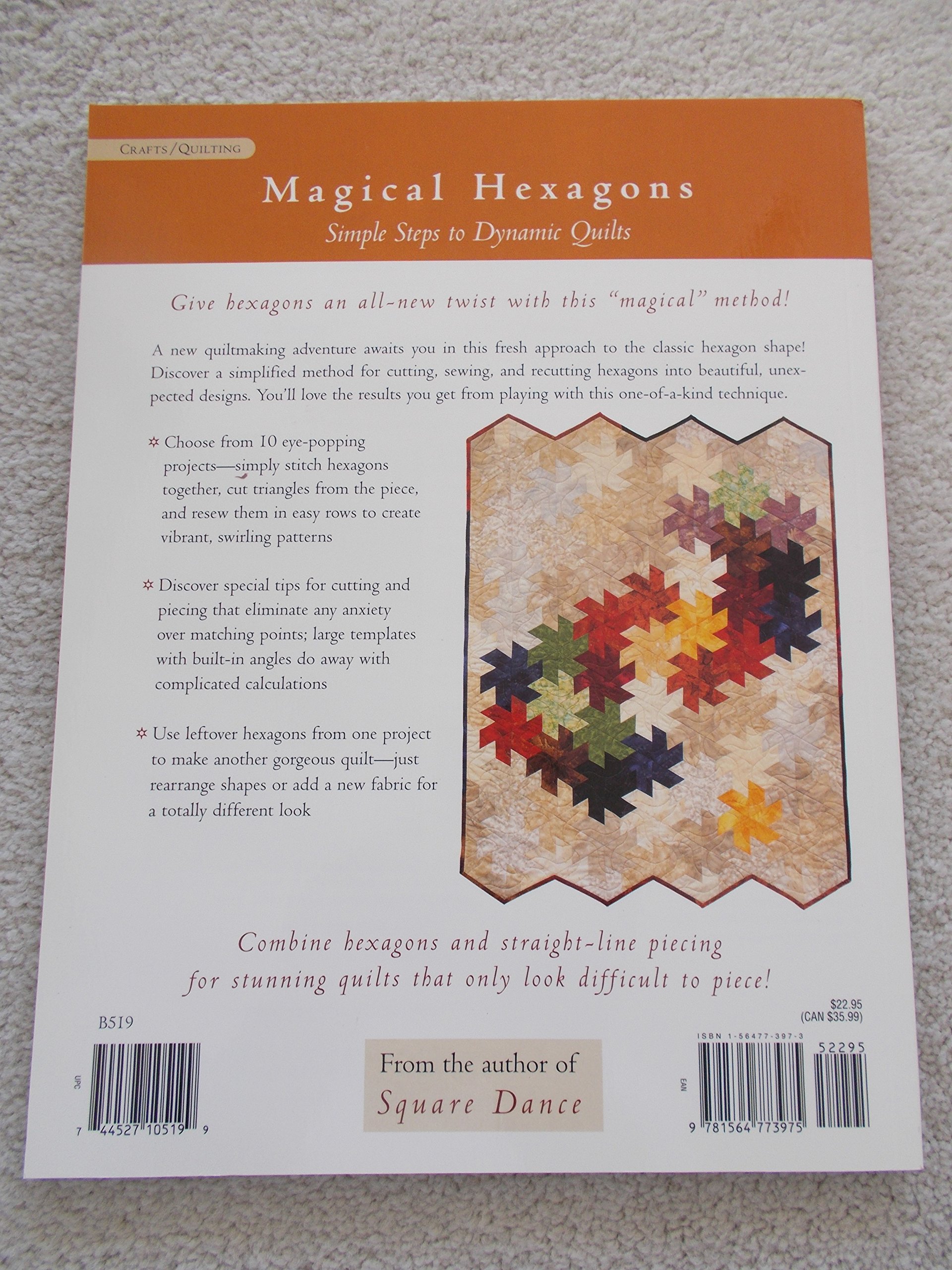 Magical Hexagon Quilting Kit: Easy Step-by-Step Guide for Dynamic Quilts - Perfect for Beginners & Home Decor