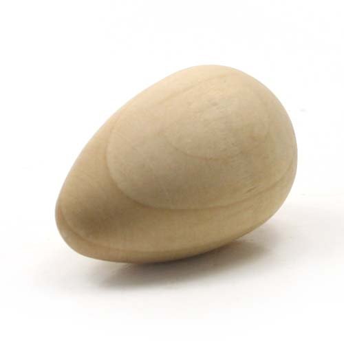 MyLittleWoodShop - Unfinished Wooden Eggs - Pack of 6 - 7/8