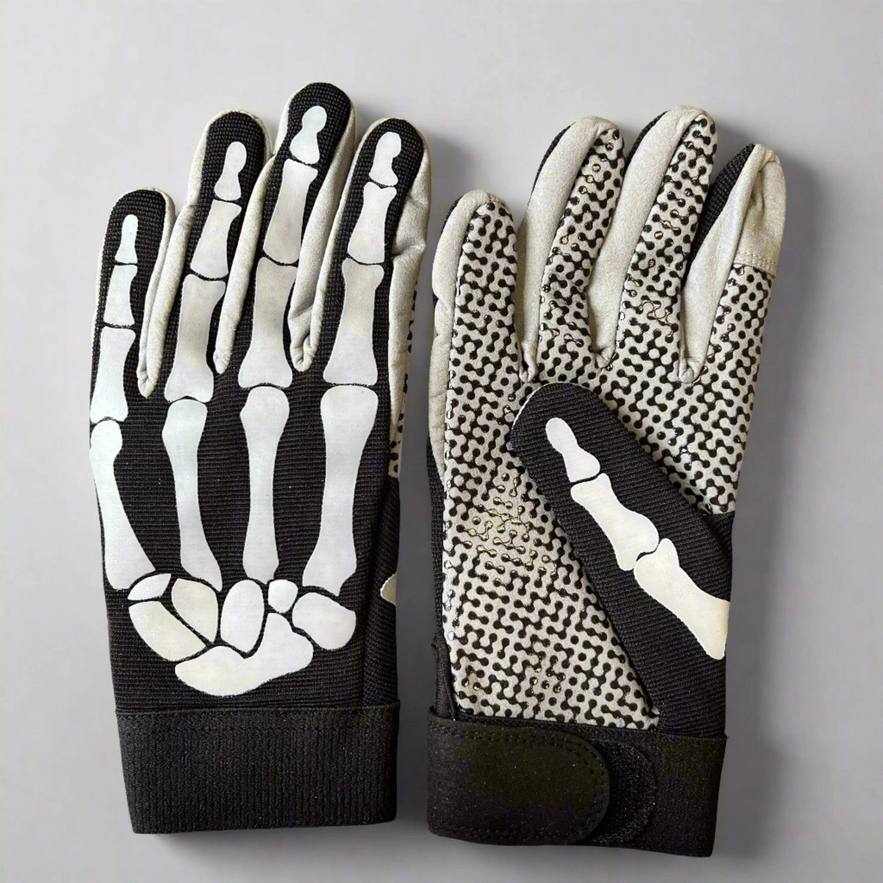 Durable Skeleton Fabric Anti-Slip Work Gloves for Mechanics - Non-Slip Grip, Breathable & Flexible for Automotive Repair, Construction, and DIY Projects