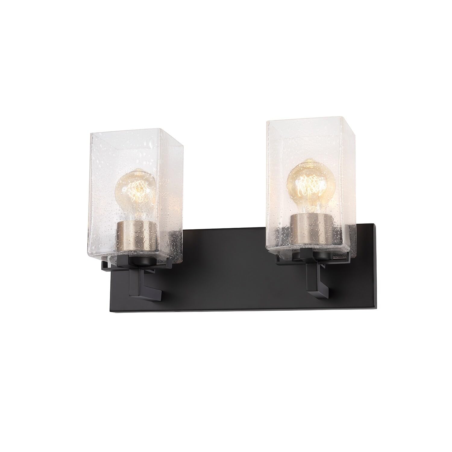Vice 2-Light Bathroom Vanity Light Fixture - Modern LED Bath Bar for Bathroom Mirror Lighting - Perfect for Vanity, Makeup Area & Spa-Style Bathroom Decor