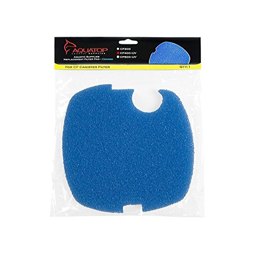 Aquatop Aquatic Supplies Replacement Course Filter Pad [Set of 6] - High-Performance Aquarium Filter Media for Fish Tanks, Ponds & Aquatic Habitats - Ideal for Mechanical Filtration & Water Clarity