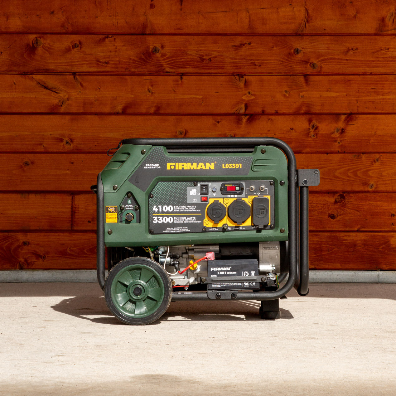4100W LPG Portable Generator with Electric Start - Perfect for Camping, RV Trips, and Emergency Power Backup