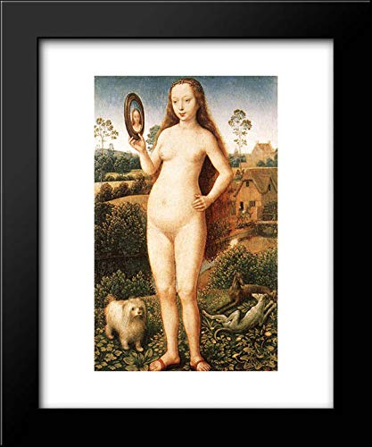 Framed Art Print - Hans Memling Triptych Vanity Panel 15x18 for Home Decor