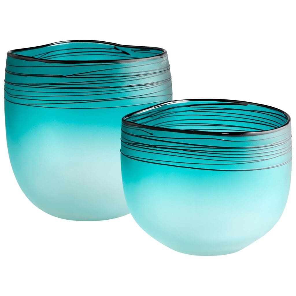 Cyan Design 10895 Kapalua Vase - Handcrafted Blue and White Ceramic Vase for Home Decor, Wedding Centerpiece & Floral Arrangements