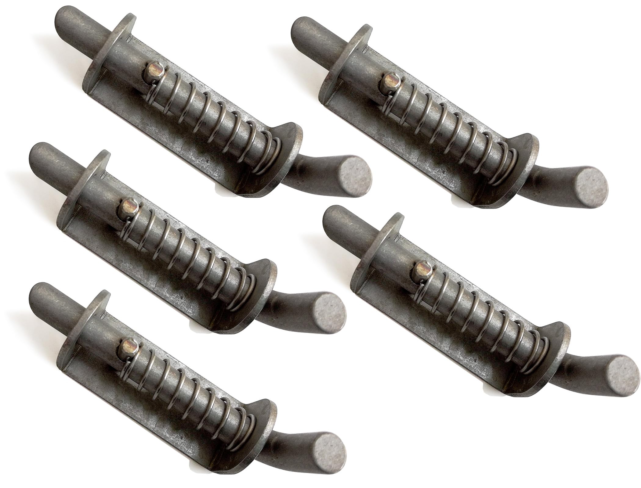 Heavy Duty Stainless Steel Spring Latch for Pet Cages - Reinforced Industrial Welded Small Bolts | Secure Kennel, Dog Crate & Animal Enclosures | Outdoor & Indoor Use