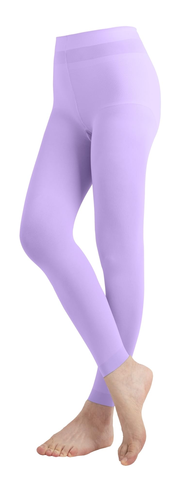 EMEM Women's Solid Color Opaque Microfiber Footless Tights - Stretchy Comfort for Yoga, Workout & Everyday Wear