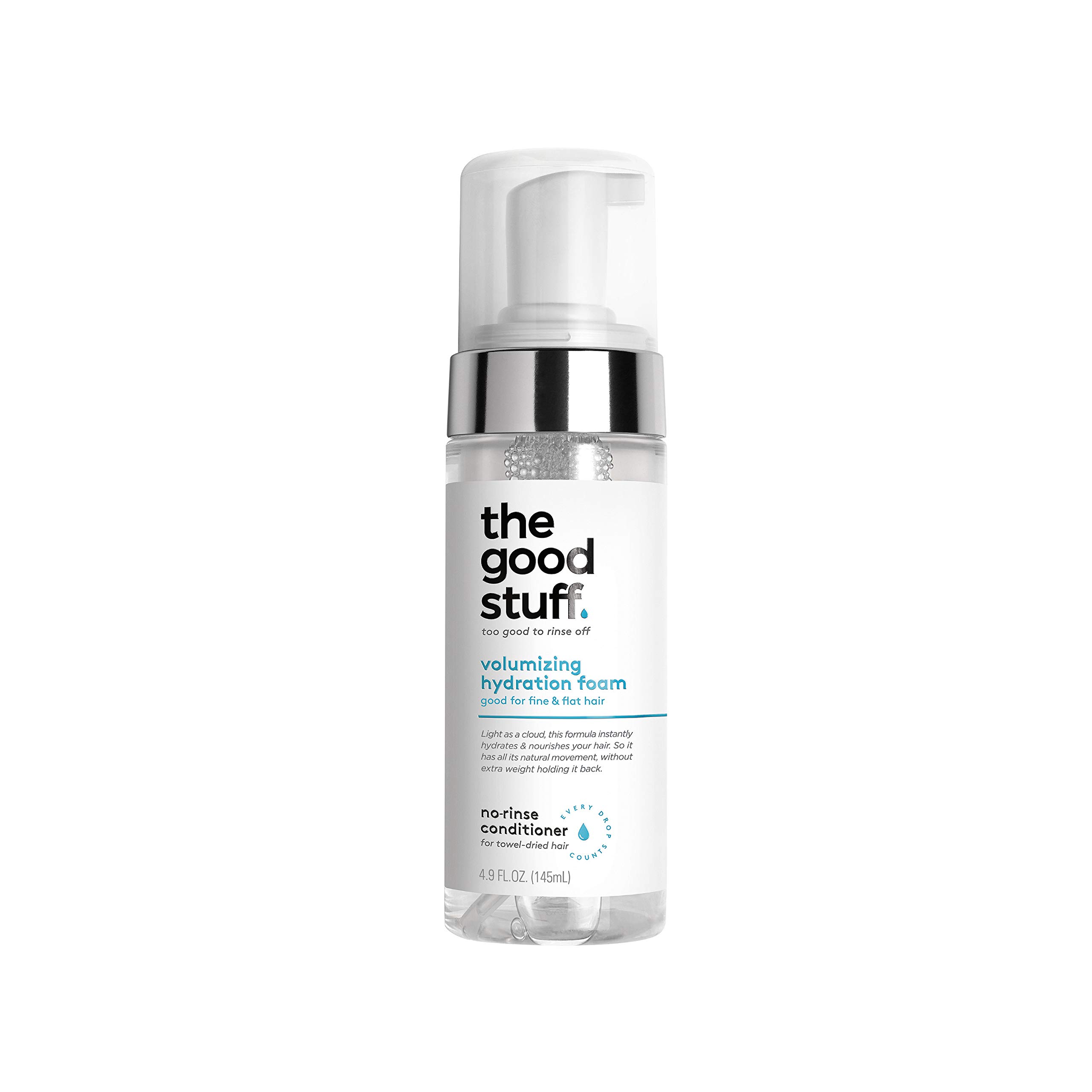 The Good Stuff Volumizing Hydration Foam Conditioner for Fine Hair - 4.9 oz | Lightweight Moisturizing & Thickening Hair Care | Perfect for Daily Use & Styling