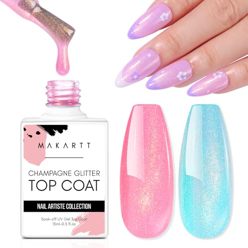 Champagne Glitter Top Coat