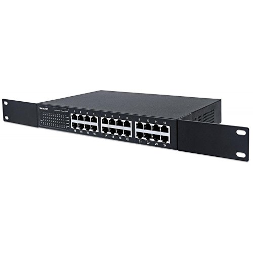 Intellinet 560924 24-Port 10/100 Mbps Desktop Ethernet Switch - Ideal for Home Office & Small Business Networking