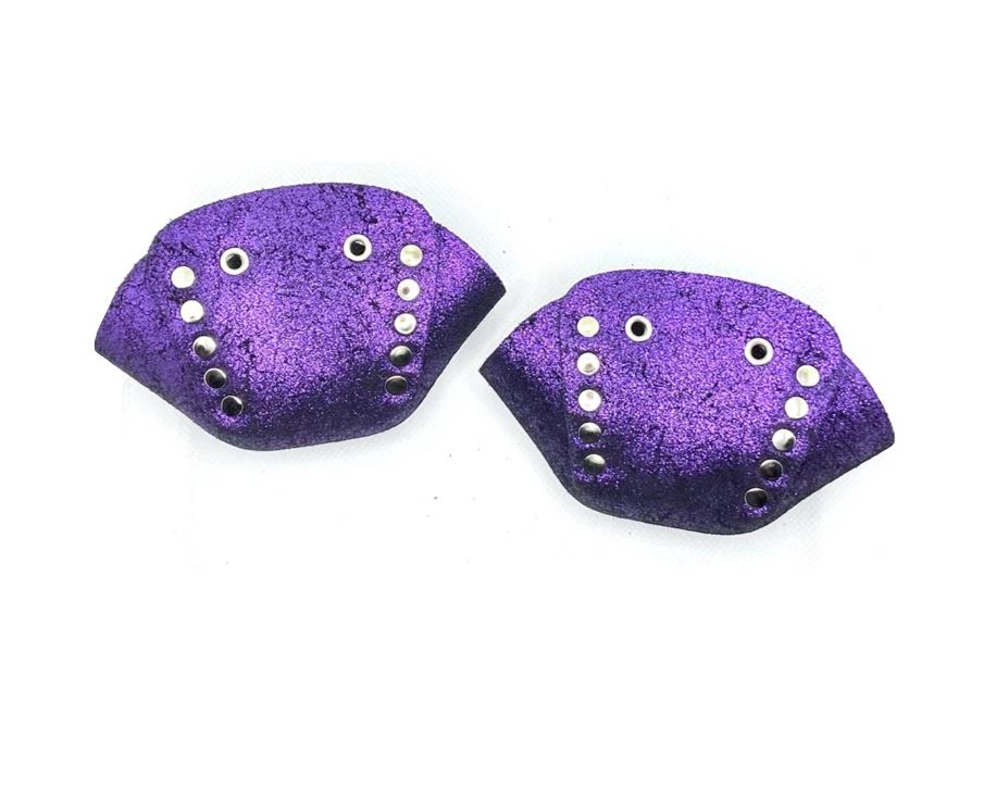 Glitter Purple Toe Caps for Ballet Pointe Shoes - Perfect for Dance Performances & Practice