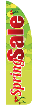 Spring Sale Sidewalk Feather Flag Banner - Outdoor Advertising & Store Promotion (Flag Only) - Perfect for Retail Stores, Car Dealerships & Seasonal Sales