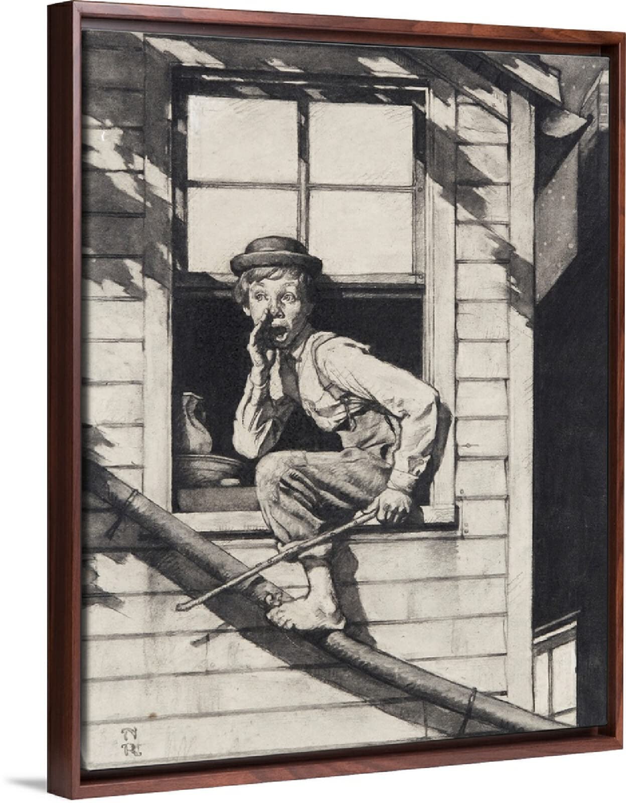 SYSMYXGS Norman Rockwell Paint by Numbers Kit for Adults - DIY Oil Painting on Canvas with Watercolor Brushes & Numbered Coloring Art Set | Perfect for Home Decor, Gift Giving & Stress Relief