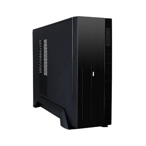 Chieftec UE-02B Mini-Tower PC Case - Black Metal Micro-ATX Computer Chassis for Home & Office Desktop Builds | Compact Gaming & Workstation Setup