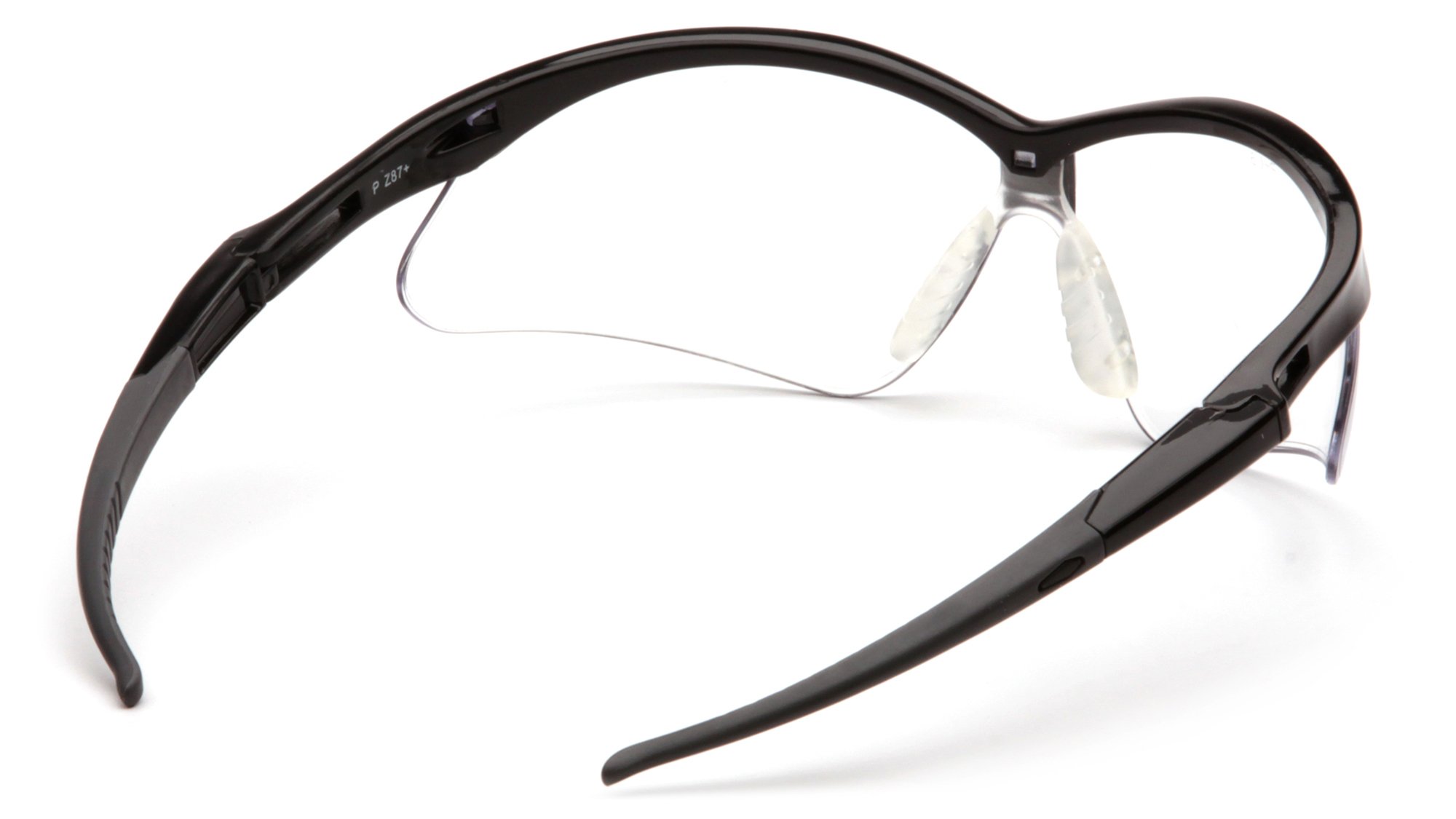 Safety Glasses with Black & Clear Lenses - ANSI Z87.1 Certified Protective Eyewear for Work, DIY, Construction & Outdoor Activities