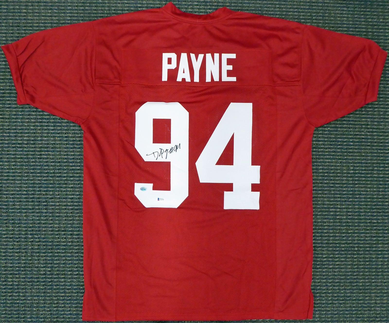 Authentic Daron Payne Alabama Crimson Tide Autographed Red Jersey - Beckett BAS Certified #160987 - Perfect for Alabama Fans, Collectors, and Sports Memorabilia Enthusiasts