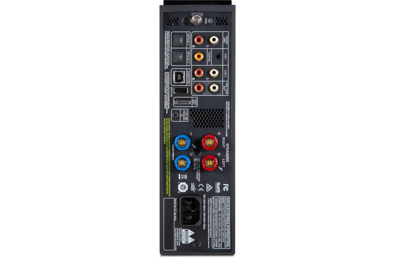 NAD D3045 Hybrid Digital DAC Amplifier - High-Fidelity Audio Amplifier with Bluetooth & USB DAC for Home Stereo, Turntable & Headphones | Perfect for Audiophiles & Music Lovers