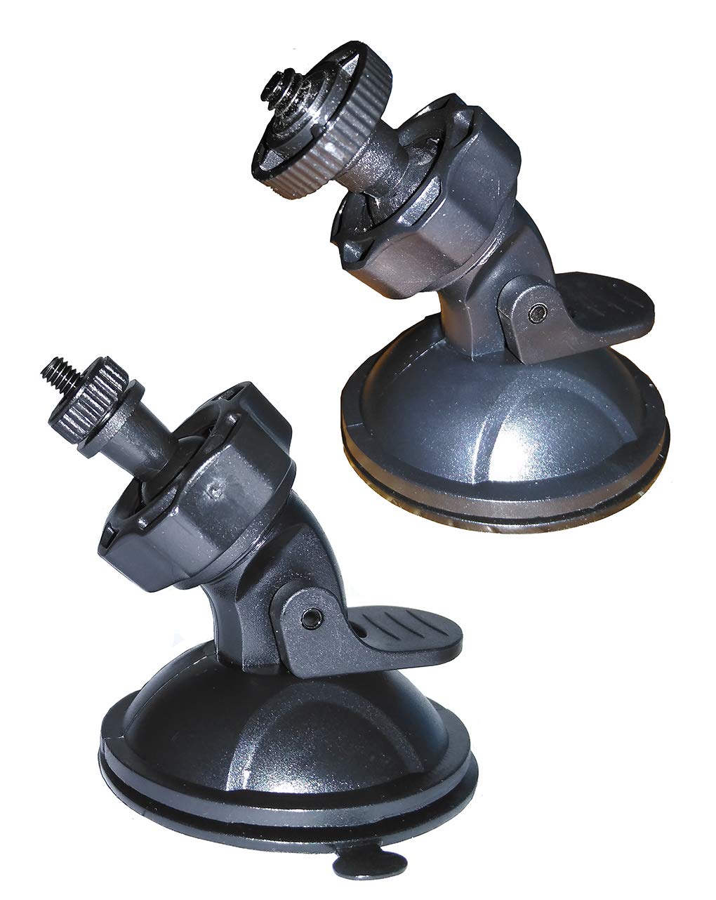 Oldshark Amuoc Jeemak Chortau Dash Cam Suction Cup Mount - 2 Pack, Strong Suction Power Car DVR Holder for Screw-Connect Dashcams, Heat Resistant & Easy to Install/Remove - Perfect for Road Trips, Uber/Lyft Drivers & Fleet Vehicles