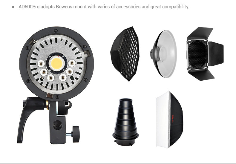 Godox AD600Pro TTL Monolight Strobe Flash - Professional Studio Lighting for Photography, Portraits, and Outdoor Shoots
